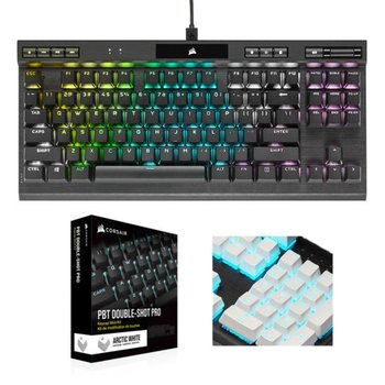 CORSAIR K70 RGB TKL 텐키리스 챔피온 기계식 키보드 적축 + PBT 이중사출