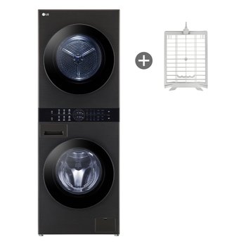 LG전자 W10BHN 13+10kg 플래티늄블랙 오브제컬렉션 워시타워 컴팩트