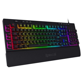 [해외] 레드래곤 K502RGB 게이밍 키보드 RGB LED 백라이트 104키 사이런트 키보