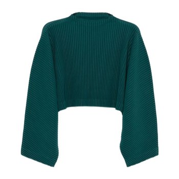 옴므 플리세 이세이 미야케 스웨터 HP66JK17178PF GREEN