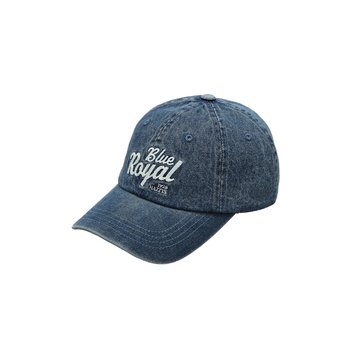 ROYAL BLUE 자수 데님 볼캡 HZHE6E103B1B