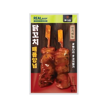 리얼프라이스 투다리 닭꼬치 매콤양념 95g x 3개