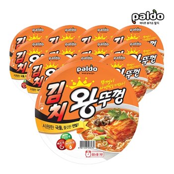 팔도 김치 왕뚜껑 110g 12개