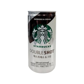 메가커피 스타벅스 더블샷 에스프레소 앤 크림 200ml