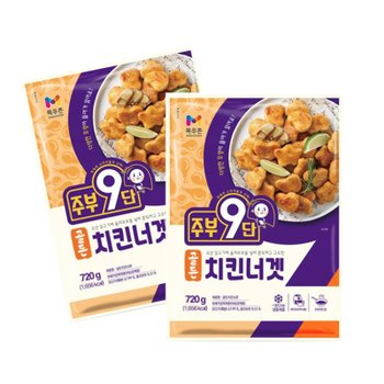 목우촌 주부9단 골든치킨너겟 720g 2개