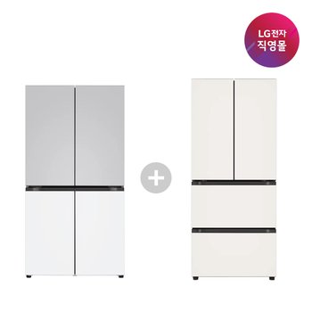 [LG전자 직영] LG 세트상품 T876MEE012+Z403MEEF53 (냉장고+김치냉장고)