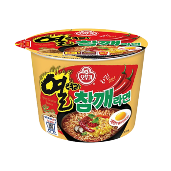 오뚜기 열려라참깨라면 큰컵 컵라면 110g x 10개