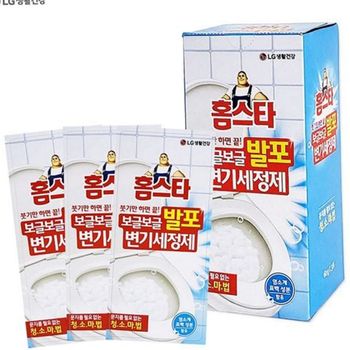 변기 689XGI12 기세 세정제 변기 클리너 발포 거품 화장실 청소 정제 생활용 가정용