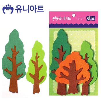 유니아트 WD66ZO22 펠트 나무세트 3pcs 190mm P0000CNC