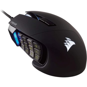 [해외] 해적 스키미타 프로 RGB 옵티컬 MMO 게이밍 마우스 블랙