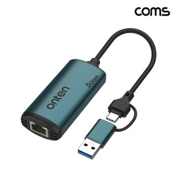 고품질 TBZ Coms USB A타입 C타입 to RJ45 기가비트 유선랜카드 C타입 5Gb...