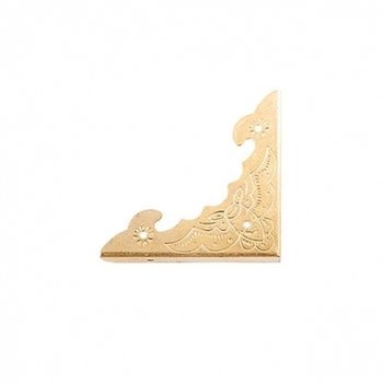 장식삼면모서리 박쥐 40x40 골드