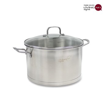 리빙아트 에센셜 바닥3중 인덕션가능 양수냄비 28cm 스텐냄비