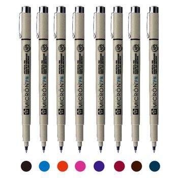 중성펜 피그마 마이크론 8색 PN세트