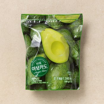 페루산 냉동 반쪽 아보카도 1kg 봉