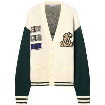 25 FW 오프화이트 크리스털 캐시 바시티 가디건 OMHB019S25KNI0030B84 TP43186