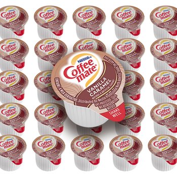 [해외] 앱솔마켓플레이스 네슬레 커피메이트 바닐라 캐러멜 1인분 논데어리 크리머, 11.3g l 50개 팩