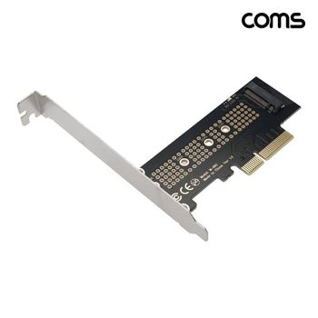 ToB Coms PCIe x4 M.2 NVMe SSD 확장카드 LP 브라켓 포함 HA033 각도기 컴스 직자 측정기