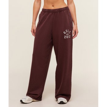 [해외] 짐샤크 리프팅 클럽 2012 그래픽 와이드 레그 조거 리치 마룬/워시 B4B9Q-NC85