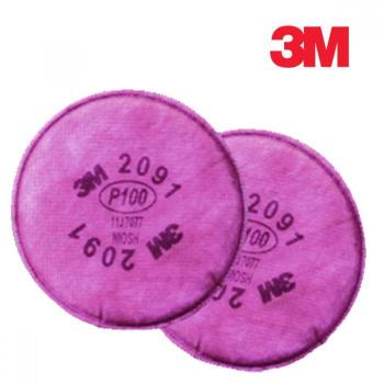 3M 방독마스크 방진필터 2091 1봉 2개입 (S51579792)