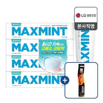 페리오 1450 고불소 보호막 맥스민트 치약 150gX4 + 리치 컴플리트 칫솔 1입