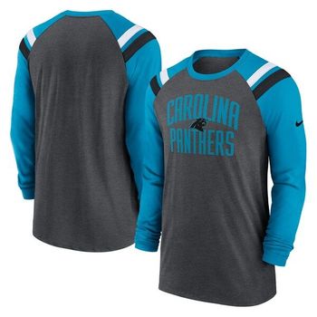 [해외] 1081173 나이키 NFL 남성 티셔츠 Carolina Panthers Nike Tri-Blend Raglan Athletic Lon