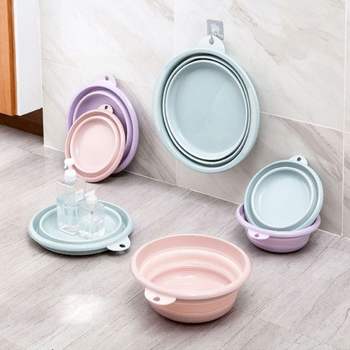 세차대야 휴대 세차 편한수납 야외캠핑 접이식바가지 32cm