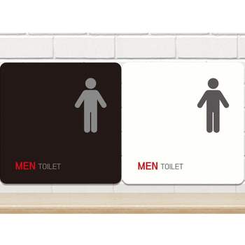 MEN BWJ693Q7 TOILET2 부착형 정사각안내판 알림판