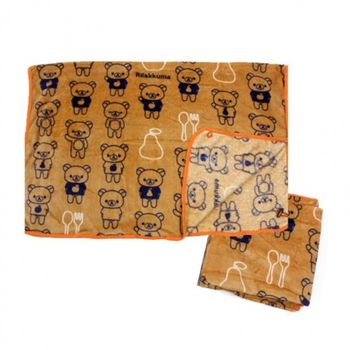 베스틴 리락쿠마 담요 보들보들 캐릭터 브라운