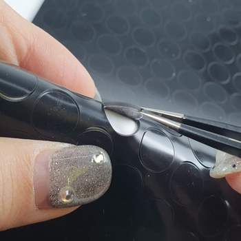 실리콘 820QXD34 원형 소음방지 패드 스티커 1cm 블랙