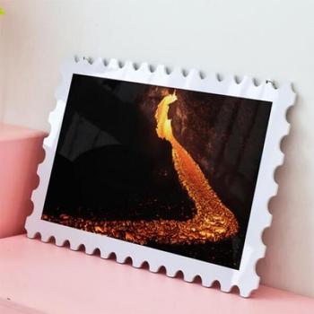 아트박스/꾸밈 nt349-행잉액자_활화산(마그마)(우표가로대형)