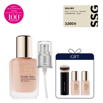 [<b>신세계</b>백화점][10][단독] NEW 더블 웨어 파운데이션 세트 (+파운데이션 10ml+미니 브러쉬)(+SSG <b>상품권</b> 3천원)
