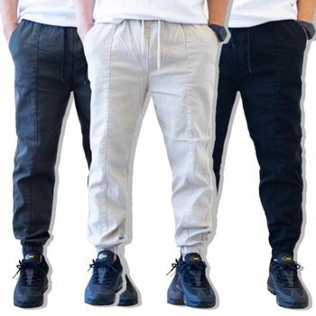 빅사이즈 핀턱 와이드 밴딩 스판 조거팬츠바지CLP535