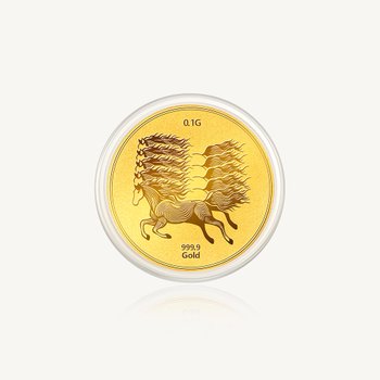마패 코인 골드바 24K 순금 0.1g