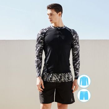 베이직엘르 남성인 집업 래쉬가드 비치반바지 세트 BEM S945K+BEM S946K_P307348169