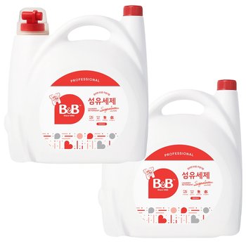 비앤비 섬유유연제 대용량 자스민 로즈향 5.5L 2개 아기유연제