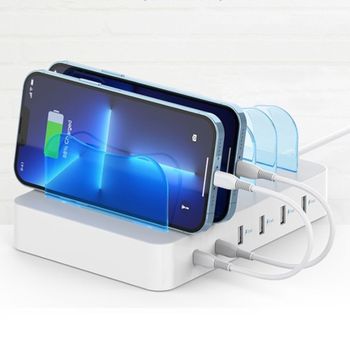 LED 6포트 PD 고속충전기 PSS멀티 급속충전기
