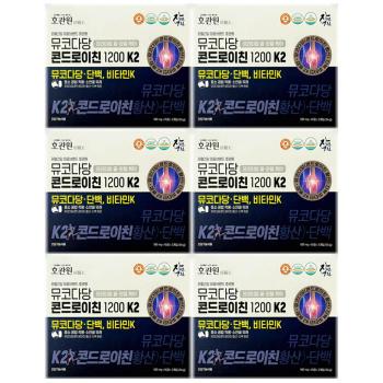 [건강식품] 호관원 뮤코다당 콘드로이친1200 K2 45정2개입 6박스 (S41744646)