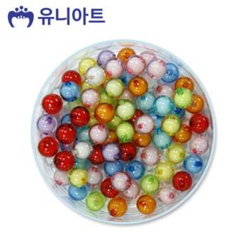 유니아트 PBP554K5 5000 양비즈 60번 투명 원형 이중구슬 (대) (P0000FLG)