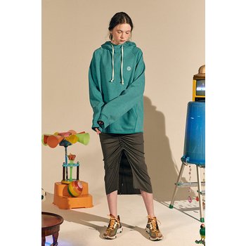 Sedo Jersey String Skirt_Charcoal