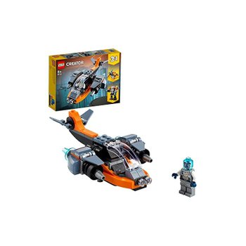 [해외] 레고(LEGO) 크리에이터 사이버 드론 31111 장난감 블록 선물 비행기 6세 이상 남자아이 여자아이