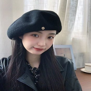 5컬러 러블리 꼭지베레모 화가모자 가을 겨울 빵모자 (WFL6VZT)