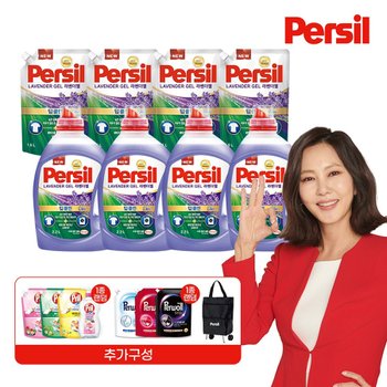 (단독) 퍼실 New 딥클린 파워 라벤더 2.2L x 4개 + 1.5L x 4팩 + 프릴 + 퍼울 1.7L + 폴딩카트 1