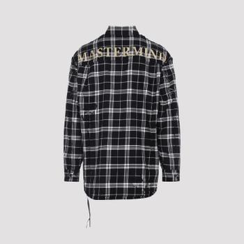 마스터마인드 월드 리버시블 플레드 셔츠 MW25S15SH007026 BLACKPLAID TP96155