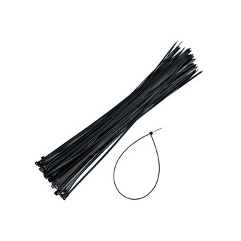 고품질 건축케이블타이 데스크 랜선 고강도 쉬운정리 4x350mm 블랙 50p (WFKIM4G)