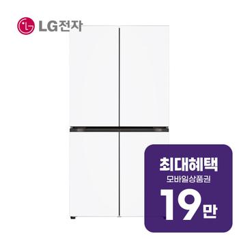 LG전자 디오스 오브제컬렉션 4도어 냉장고 870L T875MHH012 렌탈 60개월 월 69000원