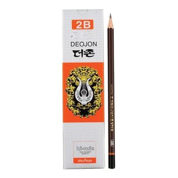 문화연필 더존연필 2B 미술 소묘 12개입 타(12개입) 신학기 필수템