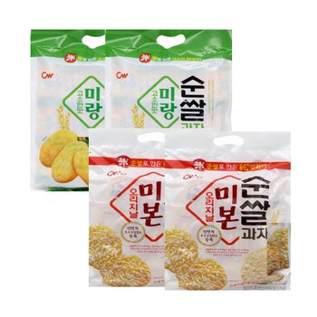 CW 청우 순쌀과자 미본 288g 2개 + 미랑 200g 2개