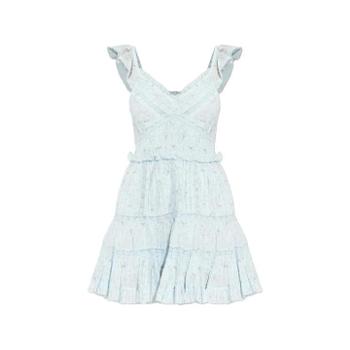 25 FW LoveShackFancy 프레슬린 러플 플로럴 프린트 미니 드레스 D25483017 TP