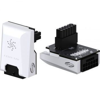 450W 739IPP69 12VHPWR 변환 어댑터 화이트 RVS 90도 EZDIY-FAB